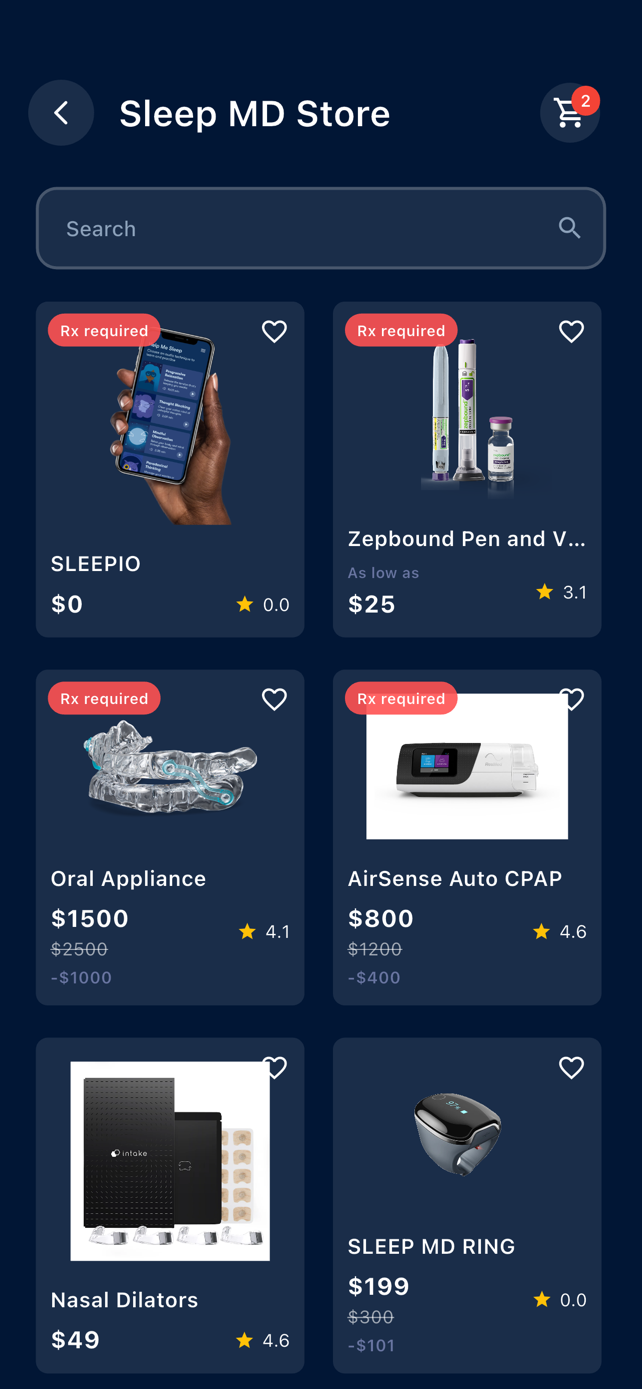 SleepMD app — store screen